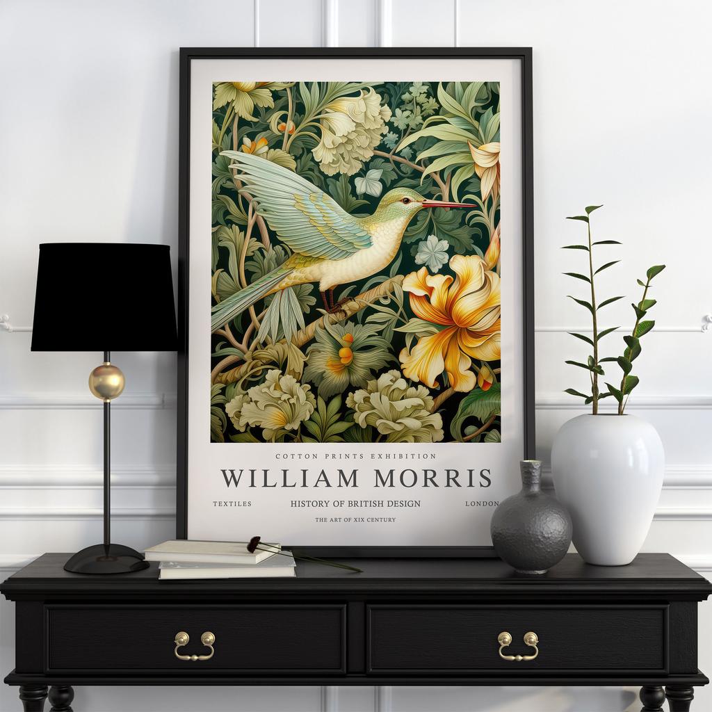 Neutral William Morris Poster Picture Botanical Animals Canvas Prints Vintage Wall Art Decorations for Living Room Exhibition