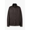Men High Neck Synthetic Leather Jumper 9176361971ar