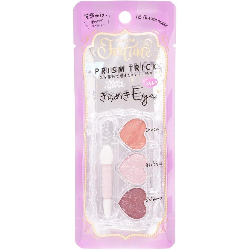 

Fortune Fortune Kose Prism Trick 02 Aurora Mauve Eyeshadow 3 Color Palette Glitter 2 Grams X 1 Aurora Mauve