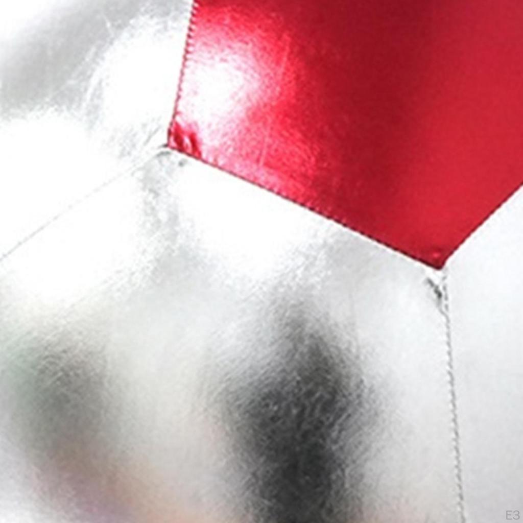 Inflatable Soccer Ball Football Pressure Resistant Glossy Practice Training for Competition