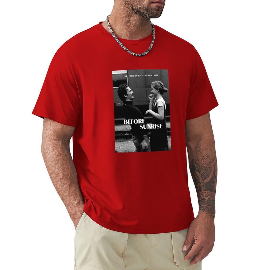 Before Sunrise Sunset Midnight T-Shirt Übergroßes Grafik-T-Shirt Streetwear Sublime Blanks Herrenbekleidung