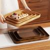 High-Grade Chinese Style Extra Thick Imitation Wood Grain Rectangular Serving Tray
