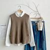 New ArrivalS Open Run Women S viScoSe Round Neck Button Knit veSt