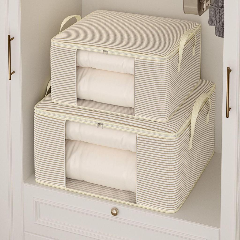 Large Capacity Cotton Quilt Storage Bag with Thick 120g Fabric