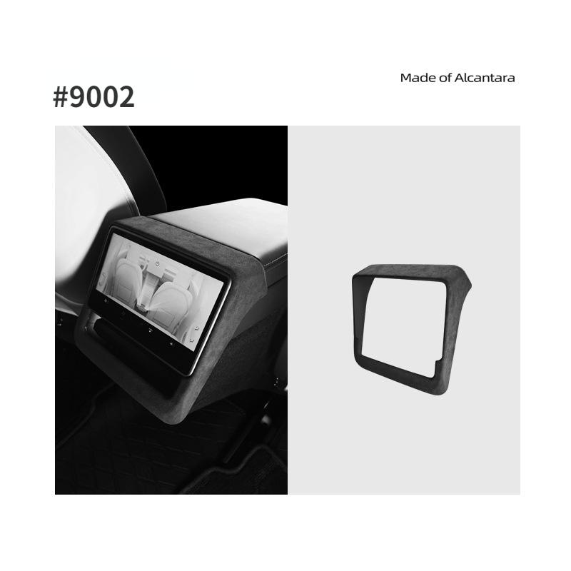 

Rear Display Frame for Tesla Model 3 Highland 2025 2025 Alcantara Suede Rear Row Screen Frame Decoration Cover Car Accessories