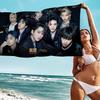 Popular Kpop S-StrayS K-Kids Beach Towel Colorful Bath Towels for Girl Microfiber Quick Dry Custom Sand Free Beach Yoga Spa