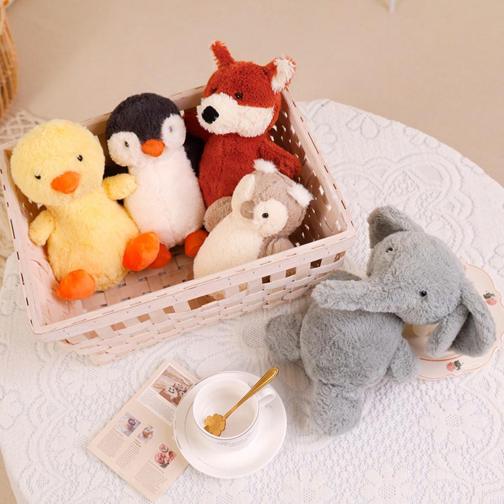 Soft Pig Plush Toy Duck Elephant Stuffed Dolls Animal Doll Penguin Soft Pillow Kids Toys
