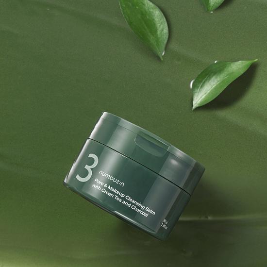 [Skin Texture] Numbers In No. 3 Green Tea Charcoal Pore Cleansing Cleansing Pack Balm 85g, Korea cleansing