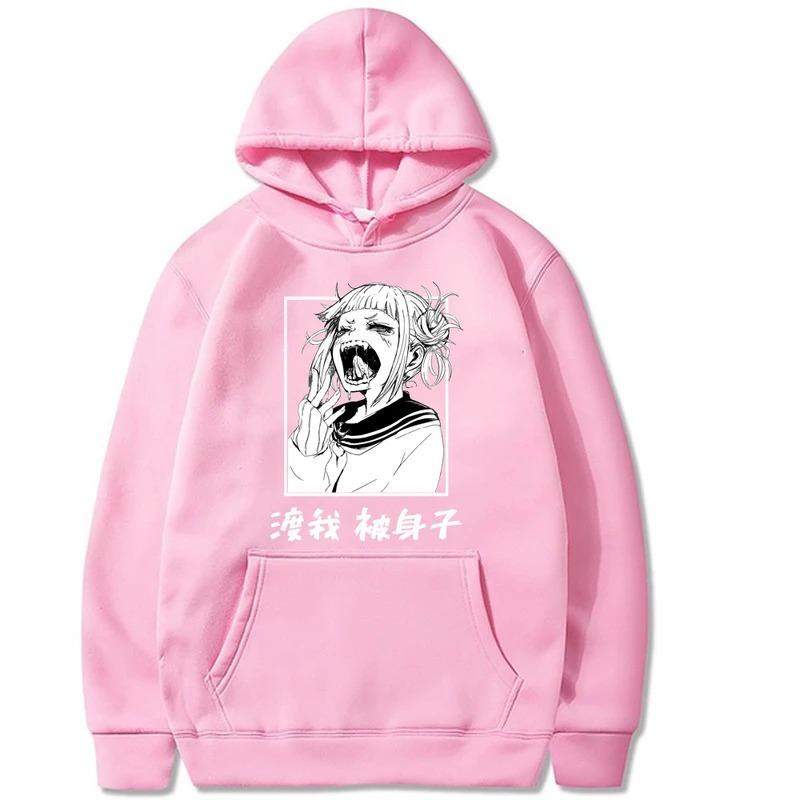 Japanese Anime Himiko Toga Pattern Hoodie Men's Hoodie Vintage Unisex Pullover Men Vintage Graphic Hoody Tops Oversize Clothing