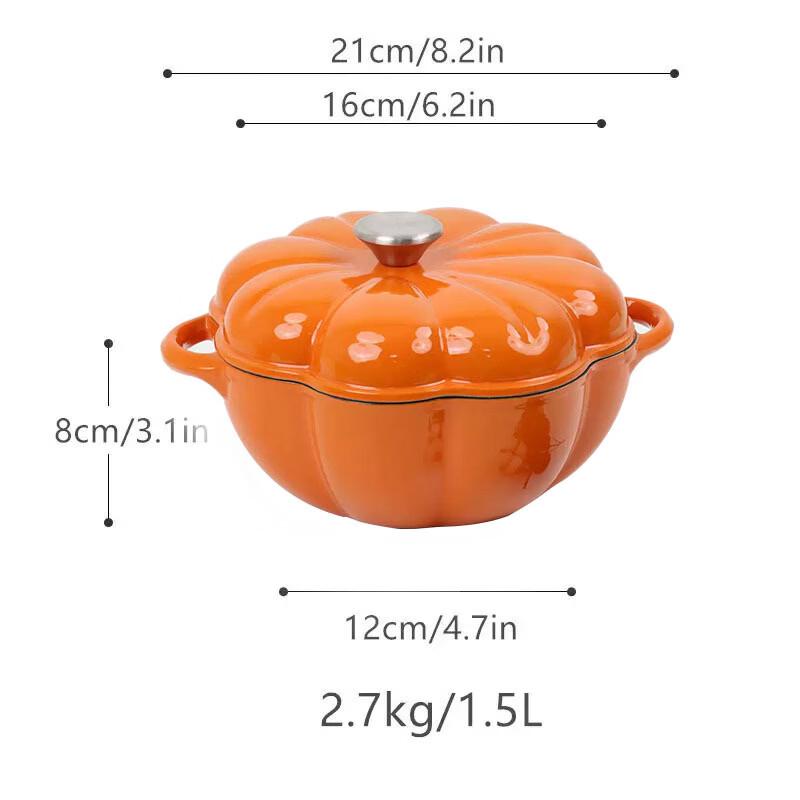

Zhi Shi Enameled Pumpkin Soup Pot