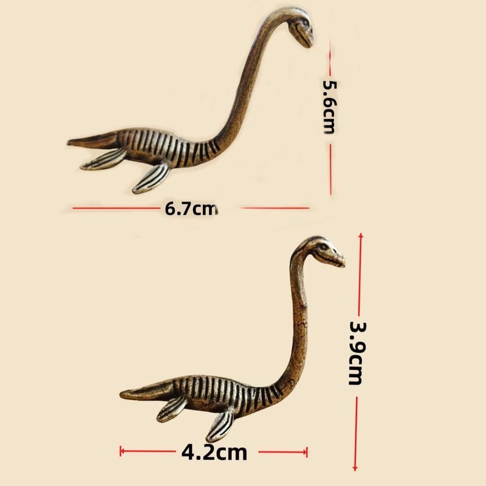 Collectible Loch Ness Monster Figurines Vintage Animal Sculpture Brass Figurines  Home Decor