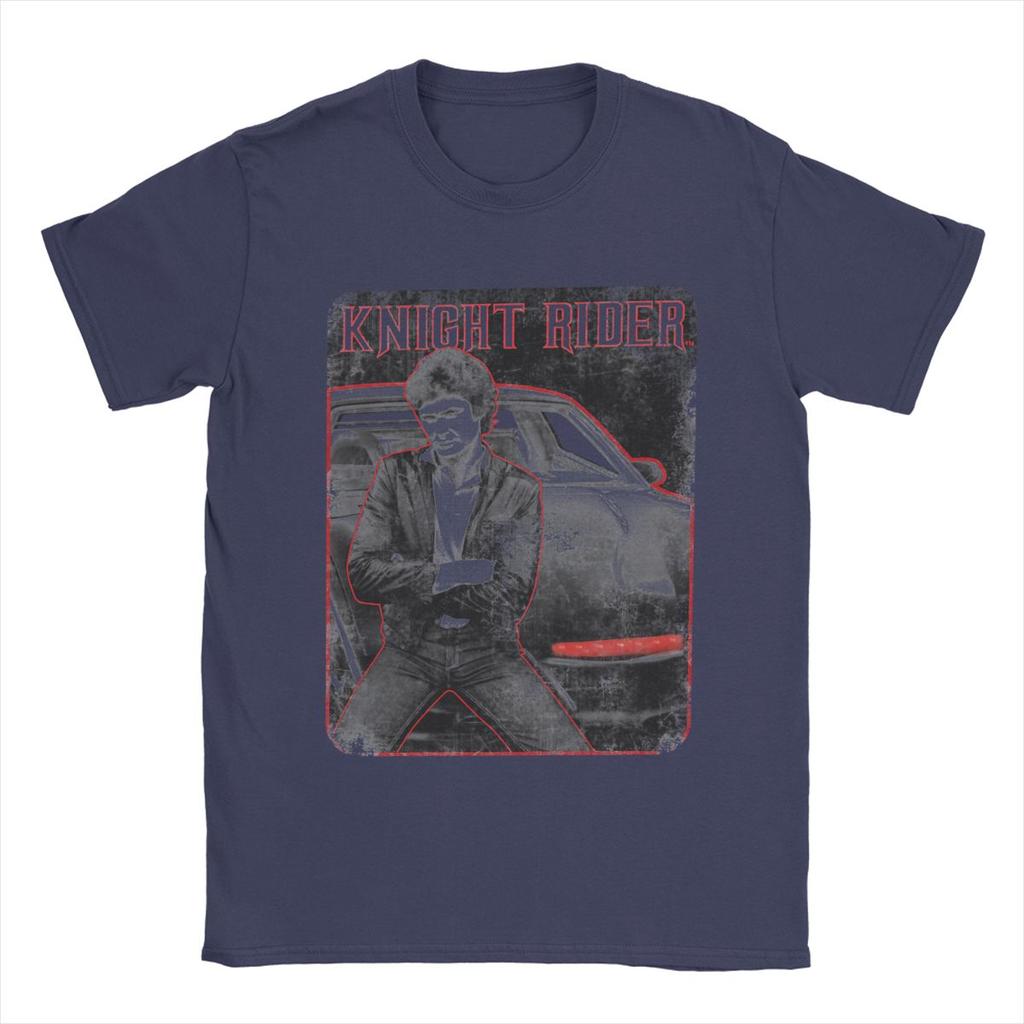 Knight Rider Knight And Kitt Men T Shirt Leisure Tees Short Sleeve Round Collar T-Shirt Cotton Summer Clothes