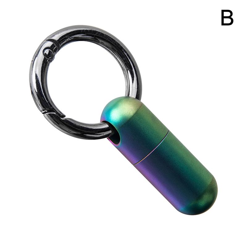 

1 шт. Портативные герметичные бутылки, водонепроницаемый контейнер, бутылочки для лекарств, мини-брелок из титанового сплава для первой помощи