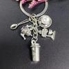 European Coffee Lover Keychain: Barista Gift Pendant