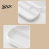 Stationery Organizer Large Capacity Pencil Case with Compartments Macaron Color Plastic Storage Compartment