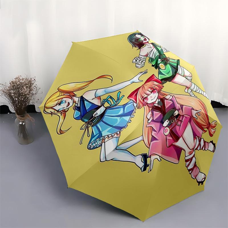 1pc Anime Characters Automatic Opening Folding Outdoor Umbrella - 8 Bone Iron Frame, Suitable for Fans, Travel, Daily Use, Festival Gift.L041
