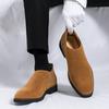 Fashion 38-48 Men's Autumn Winter Shoes Formal Chelsea Boots Top Quality Suede Leather Dress Business Shoes for Men Boots Ankle Boots