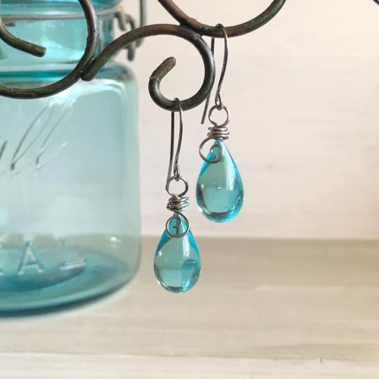 Handmade Earrings with Spiral Design Retro Bronze Hooks Handmade Sustainable Earrings Charm Necklace Jewelry