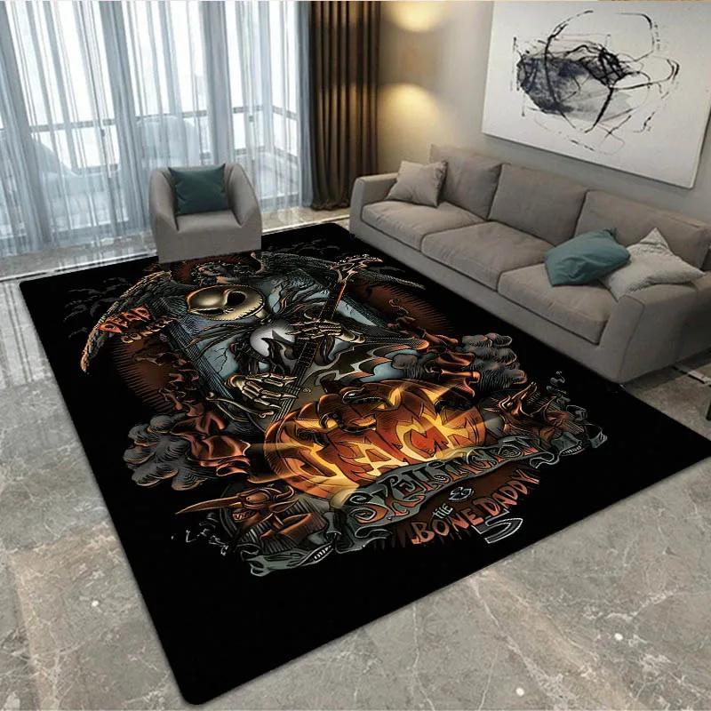 Halloween The Nightmare Before Christmas Teppich Wohnzimmer Schlafzimmer Teppich Rutschfester Teppich Zuhause Schlafzimmer Dekoration Geburtstagsgeschenk