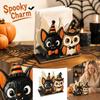 Dřevěný držák na ubrousky na Halloween pro slavnostní výzdobu stolu a potřeby pro sváteční párty