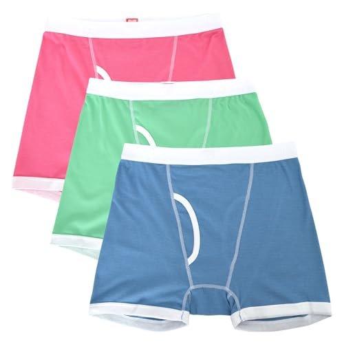 B.V.D. Men's Boxer Briefs 3-Pack, Quick-Dry Moisture-Wicking Cotton Blend Underwear, Tagless Soft Waistband Boxer Shorts