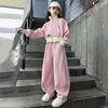 Frühling Herbst Sport Mädchen Kleidung Set Patchwork Reißverschluss Jacke+Hose 2 Teile Anzug Für 5-14 Jahre Teenager Kinder Freizeit Outfit
