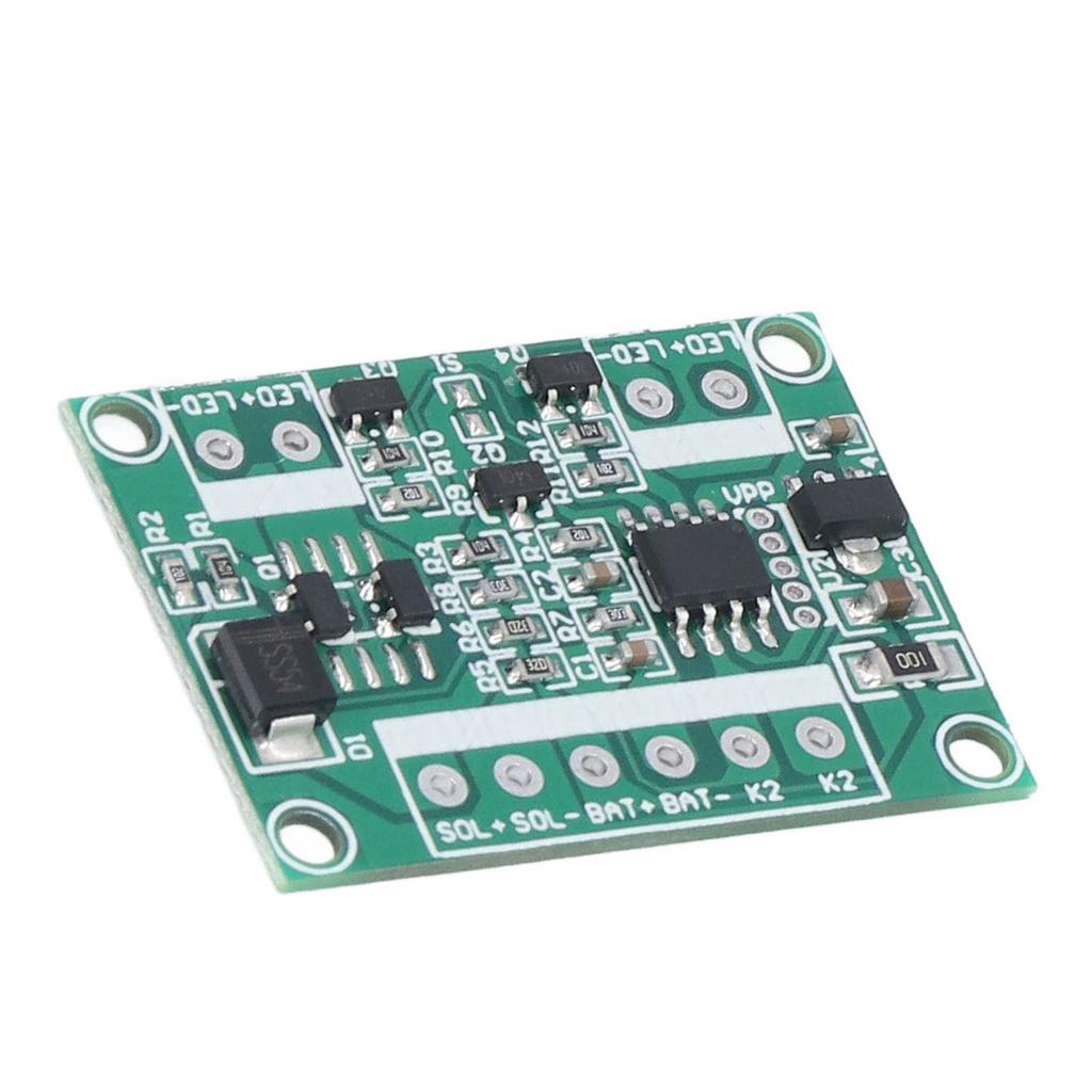 Deska řízení solární lampy na trávník 6V 12V střídavě blikající žlutá 3,7V pomalu blikající výstražné světlo