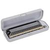 Professionele Chromatic Harmonica 16 Gaten 64 Tonen Toets C Rond Mondstuk Mondorgel voor High-End Performers