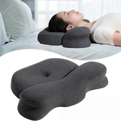 Ergonomic Slow Rebound Memory Foam Cervical Spine Pillow Home Sleep Fit Cervical Spine Support Partitioned Neck Pillow