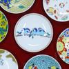 Waza no Kura Kutani Ware Lucky Small Plates with Yamasparrow Design (Set of 2) Ceramic Small Plates, Side Plates, Brand Name Japanese Tableware