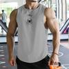 Mens Bodybuilding Sleeveless Casual Hip Hop T-shirts Summer Cool Breathable Cotton Gym Fitness Muscle Tank Tops