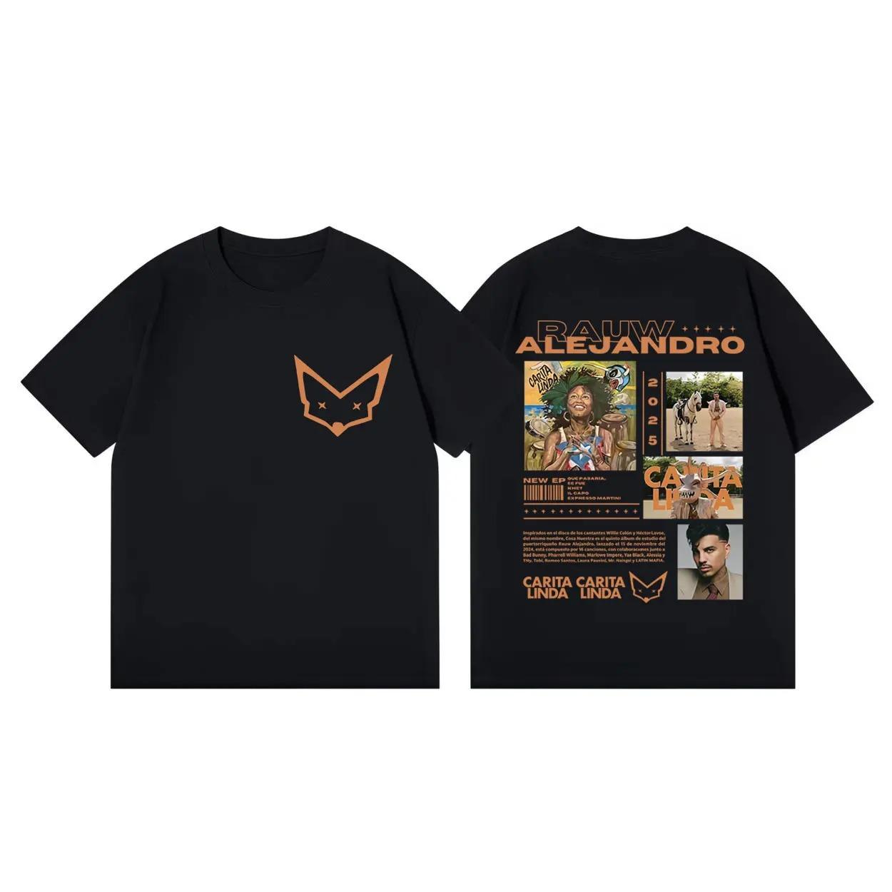 

Summer Casual Loose Cotton T-shirts Rauw Alejandro Album Poster Graphic T Shirts Unisex Women Fashion Hip Hop Short Sleeve T-shirt S