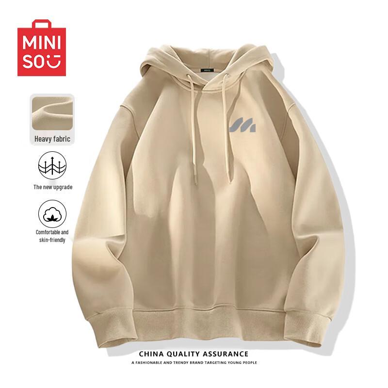 

MINISO Men s Heavyweight Oversized Hooded Sweatshirt XL