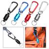 Carabiner Clip Metal Net Release Holder for Hammocks Climbing Swing Blue