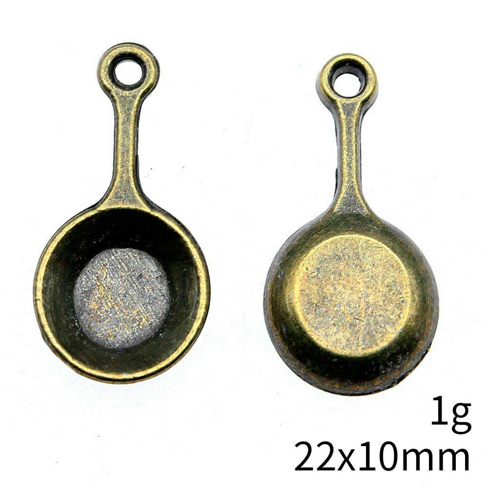 Christmas Decorations Charms For Bracelet Tableware Fork Spoon Charms Pendant Art Supplies Pendant