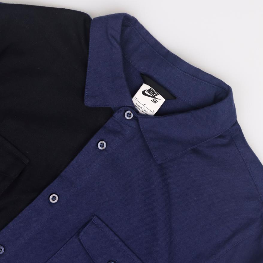 Nike Shirts Men's Navy Blue Lapel Moderate Shirt DA4168-410
