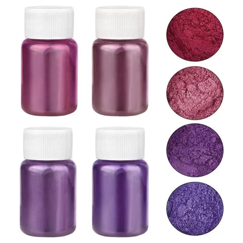 24 Colors 15g Mica Pearl Powder for Epoxy Resin, Soap, Candle, and Jewelry Crafting – Natural Pigment Dye for DIY Projects