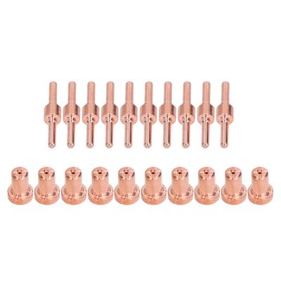 20 ks Příslušenství plazmového hořáku Měděná špička Elektroda Tryska Sada pro svařovací hořák PT31 LG40 40A