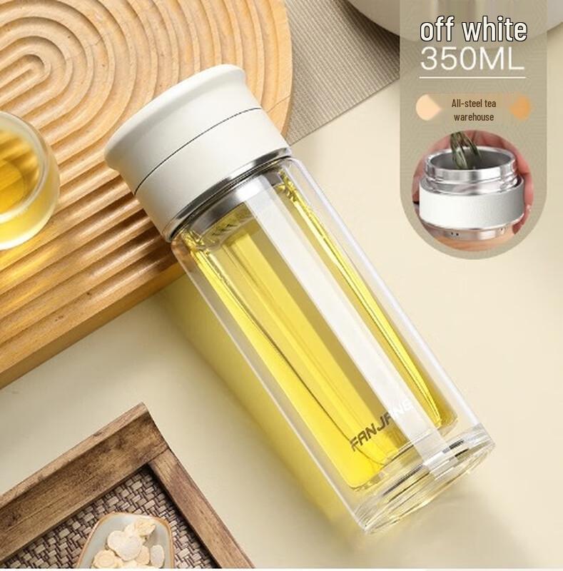 Shuixi (SX) Double-Layer Tea Separation Glass Cup