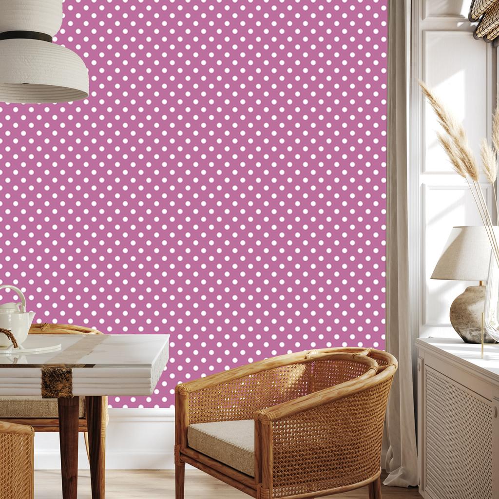 Purple Dots Wallpaper, Clear Detail for Living Room and Bedroom 50x1000