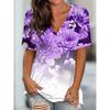 Women's V-neck Short-sleeved T-shirt