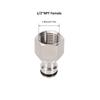 Stainless Steel 304 1/2" NPT Female Garden Hose Connector Quick Hose Adapter Homebrew Brewery Conical Fermenter Parts