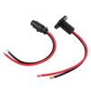 DC12V Trolling Motor Plug and Receptacle 2 Wire Flush Mount Plug and Play for Marine Boats Kayaks