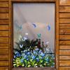 Tulipan og Blad Farverige Blomster Vinduesklistermærker Blomst Sommerfugl Glasvæg Dekal Glas Elektrostatisk Film Blomstertryk Rose
