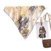 Women S Chinese Style Printed Silk Scarf Elegant Commuting Gift For Mom