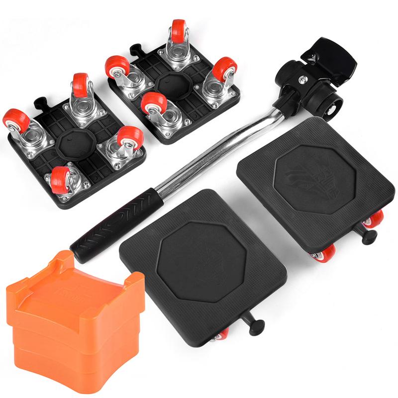 Professional Furniture Transport Lifter Tool Set 400KG Heavy Stuffs Furniture Mover Tool Mover Roller with Wheel Bar Moving Hand