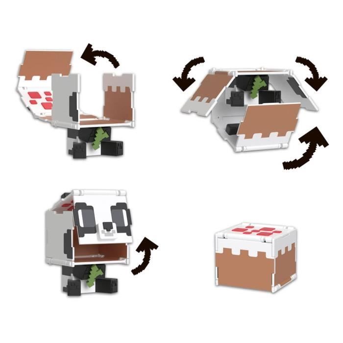 Figurka - MATTEL - Minecraft Flippin' Figs - Snadná transformace - Pixelový design