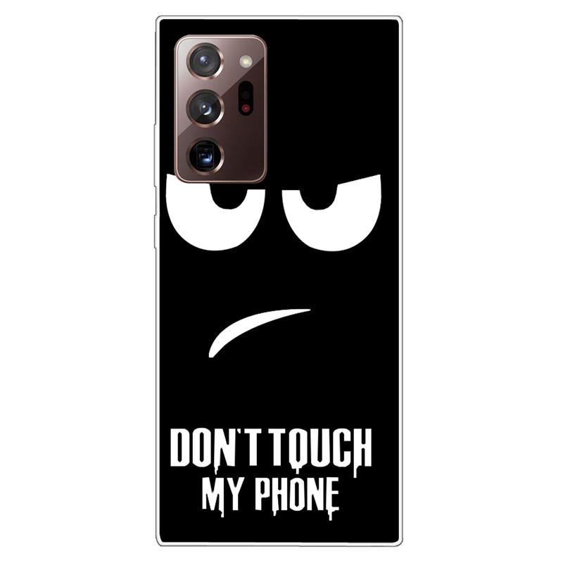 Soft Cover For Samsung Note 20 Ultra Case S20 FE TPU Print Cat Silicone Cases for Samsung Galaxy Note20 M52 5G Funda Coque Clear