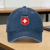 Flag Shield  Switzerland  Sun Baseball Cap UnisexTeens Trucker Hat Summer Streetwear Hunting Camping Wholesale Snapback Cap