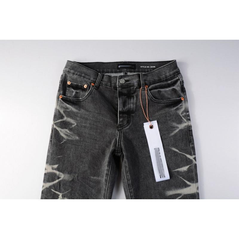KB Jeans, European and American Trendy Brand Fashion Slim-fitting Small Feet Ripped Holes and Old Jeans